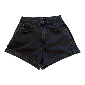 Zara Women's Black Denim Shorts - Size 4